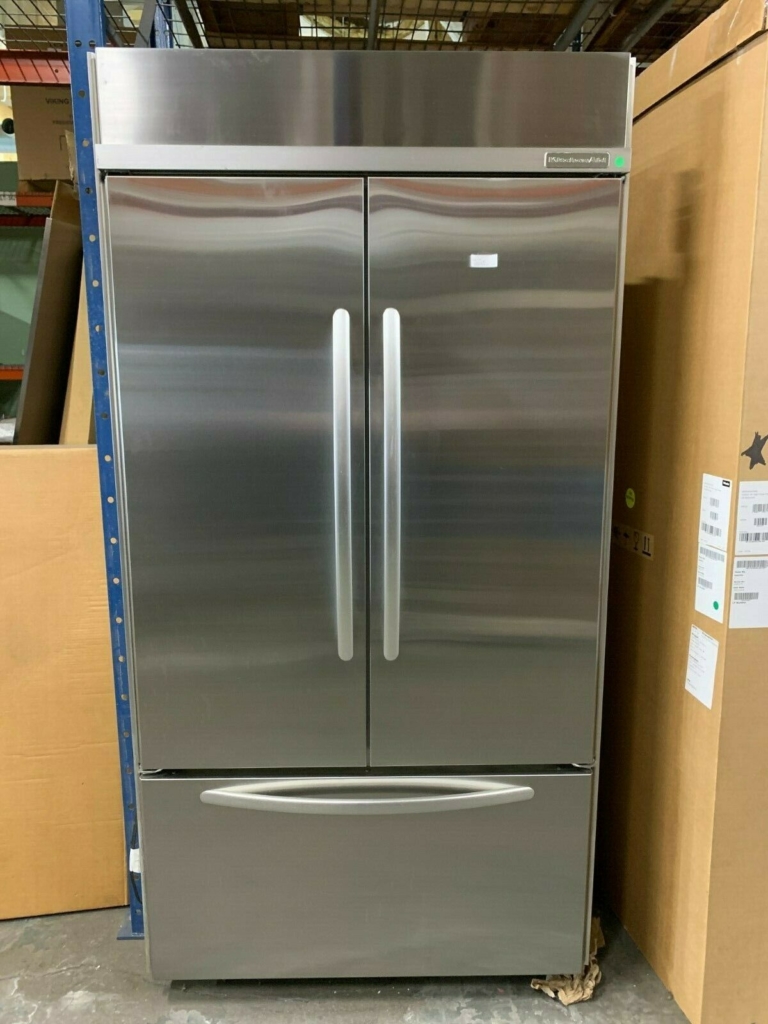 KitchenAid 42" KBFC42FTS Built-In French Door Refrigerator with Ice