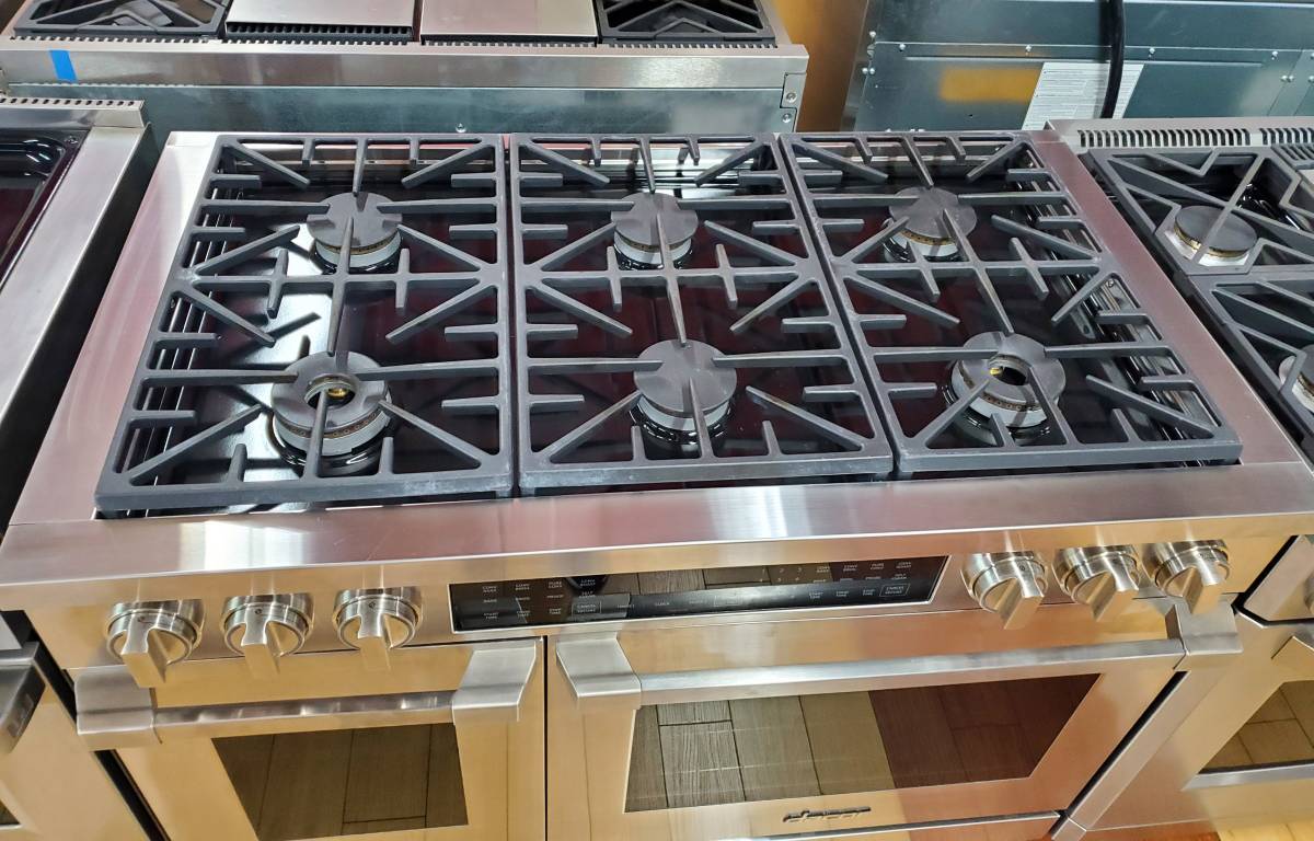 Dacor 6 Burner Pro Stainless Steel 48” Range ER48DSCH/NG 2 Ovens Dual Fuel