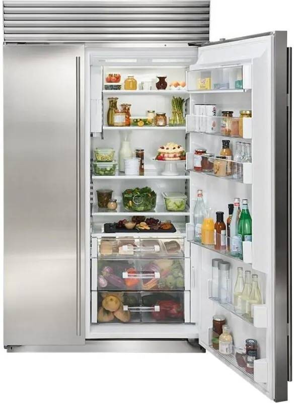 SubZero BI48SID/S/PH 48" BuiltIn Side by Side Refrigerator