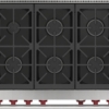 Wolf DF36650SP 36 Inch Freestanding Dual-Fuel Smart Range - Image 2